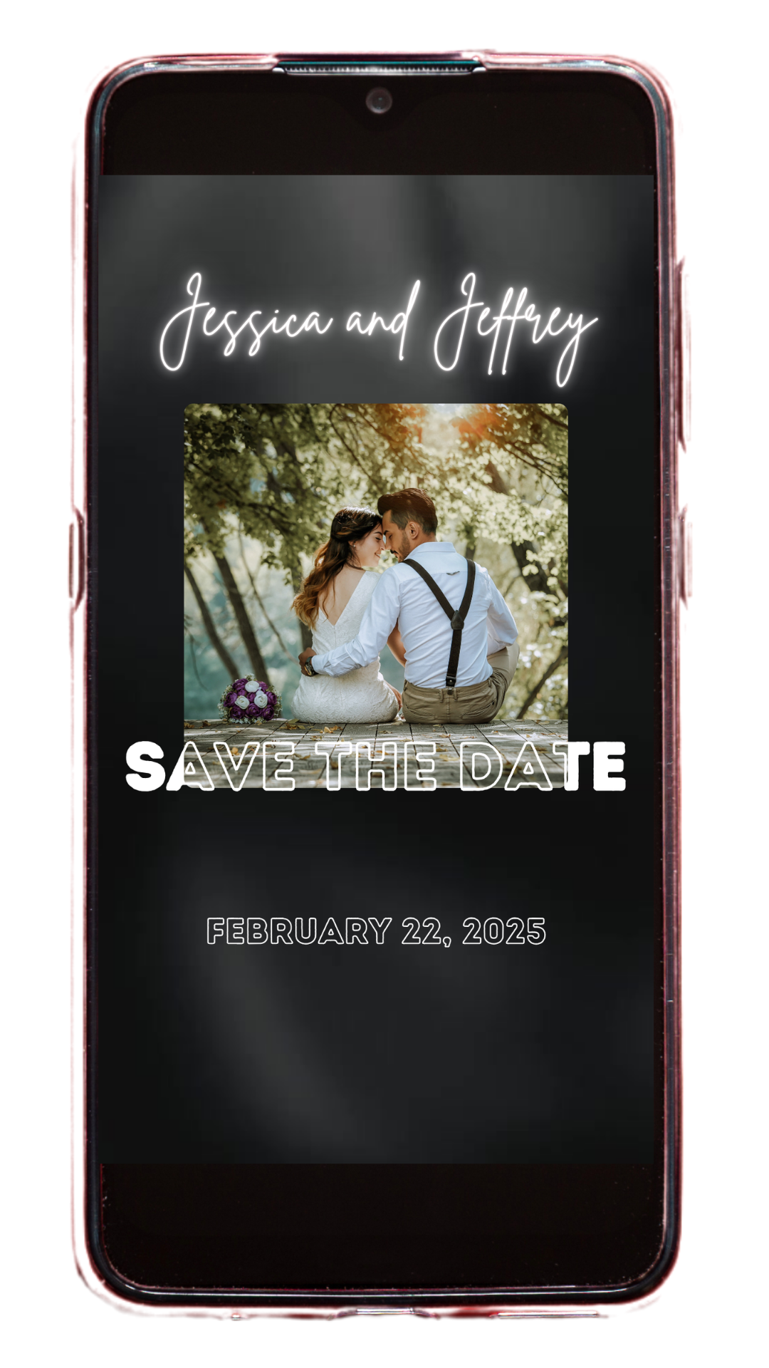 Save the Date black