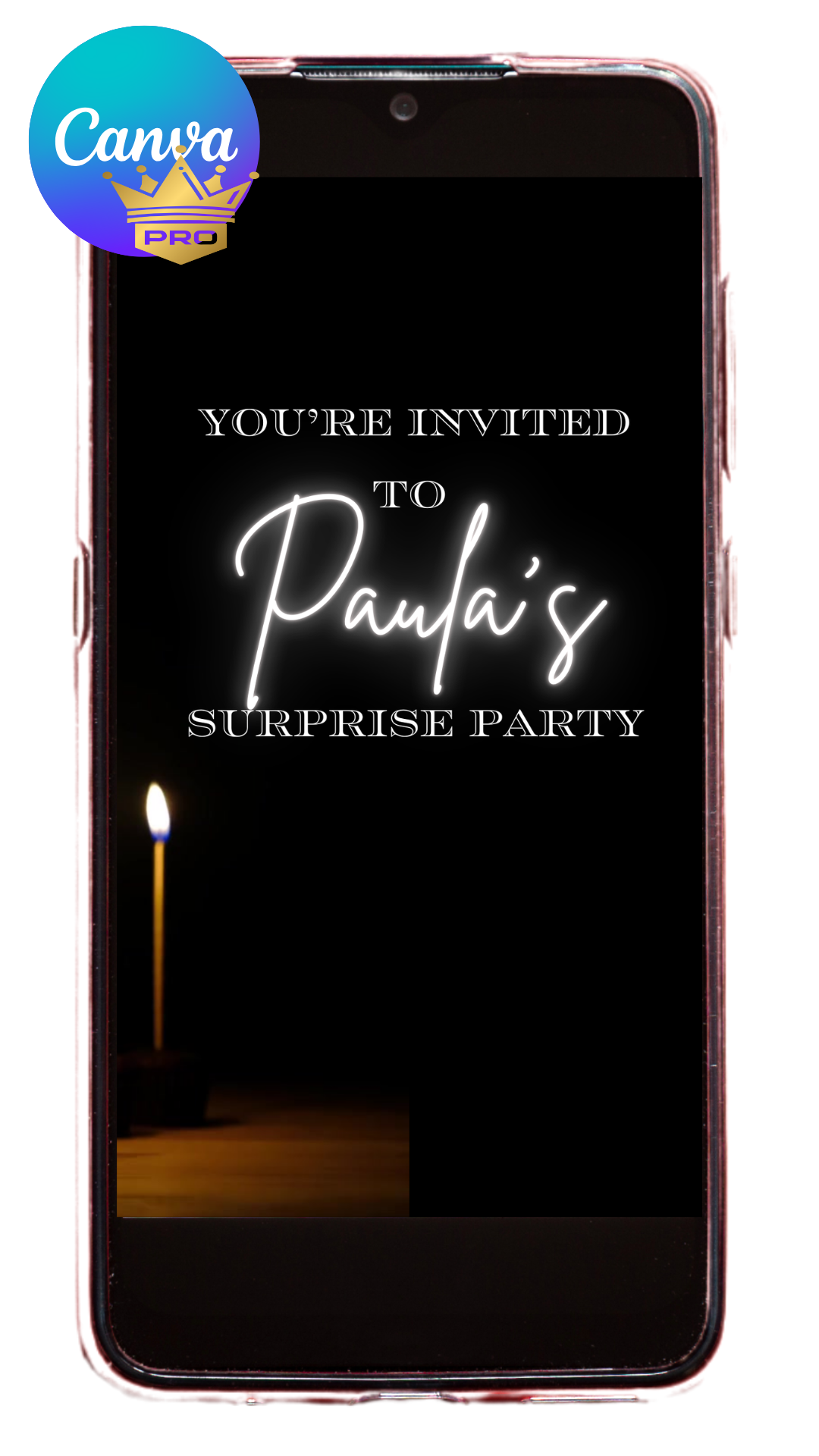 Shh..Surprise Party template