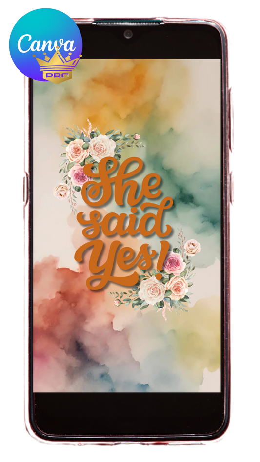 Save the Date watercolor template